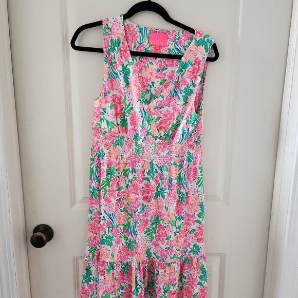 LIKE NEW Lilly Pulitzer Sleeveless Dress Size L - Picture 1 of 3